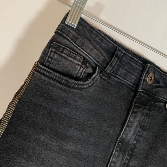 Zara Black High Rise Skinny Jeans NWT - Picture 4 of 9